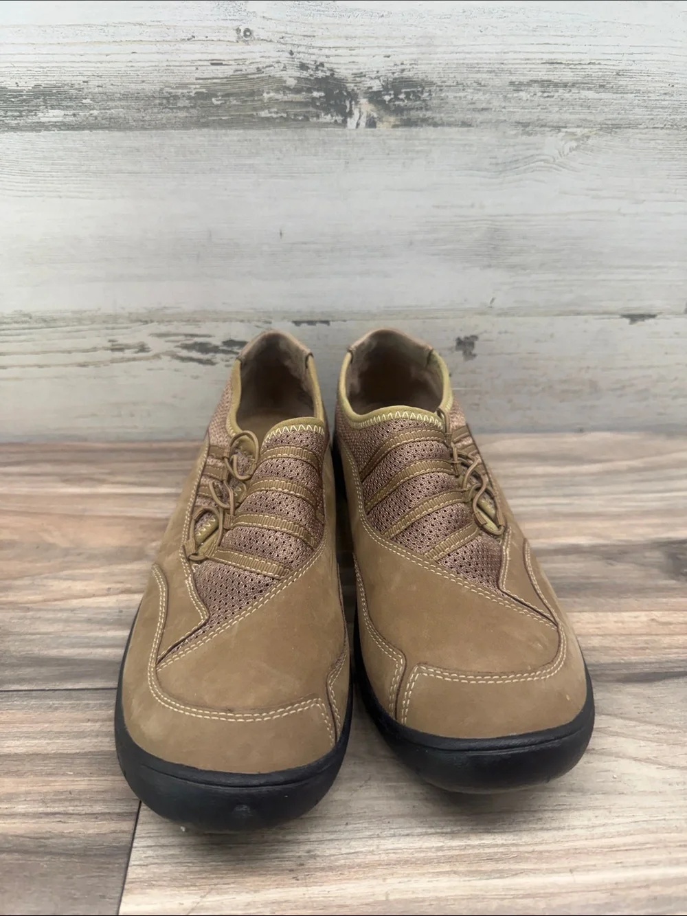 Privo by Clarks Leather Sneaker Shoes Womens Size 8M Brown
